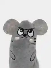 Серый мягкая игрушка для кошек с кошачьей мятой, мышка для котят