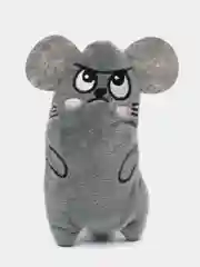 Серый мягкая игрушка для кошек с кошачьей мятой, мышка для котят