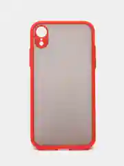 Красный apple iPhone XR чехол матовый с цветными кнопками