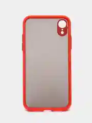 Красный apple iPhone XR чехол матовый с цветными кнопками