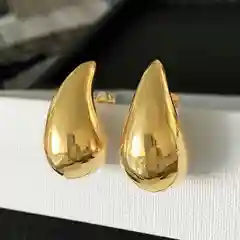 Серьги капля, массивные серьги, женские серьги, трендовые , объемные серьги, мятый металл