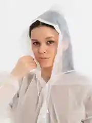 Дождевик женский с капюшоном, многоразовый, унисекс
