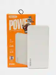 Белый повербанк 10000 mAh внешний аккумулятор PowerBank