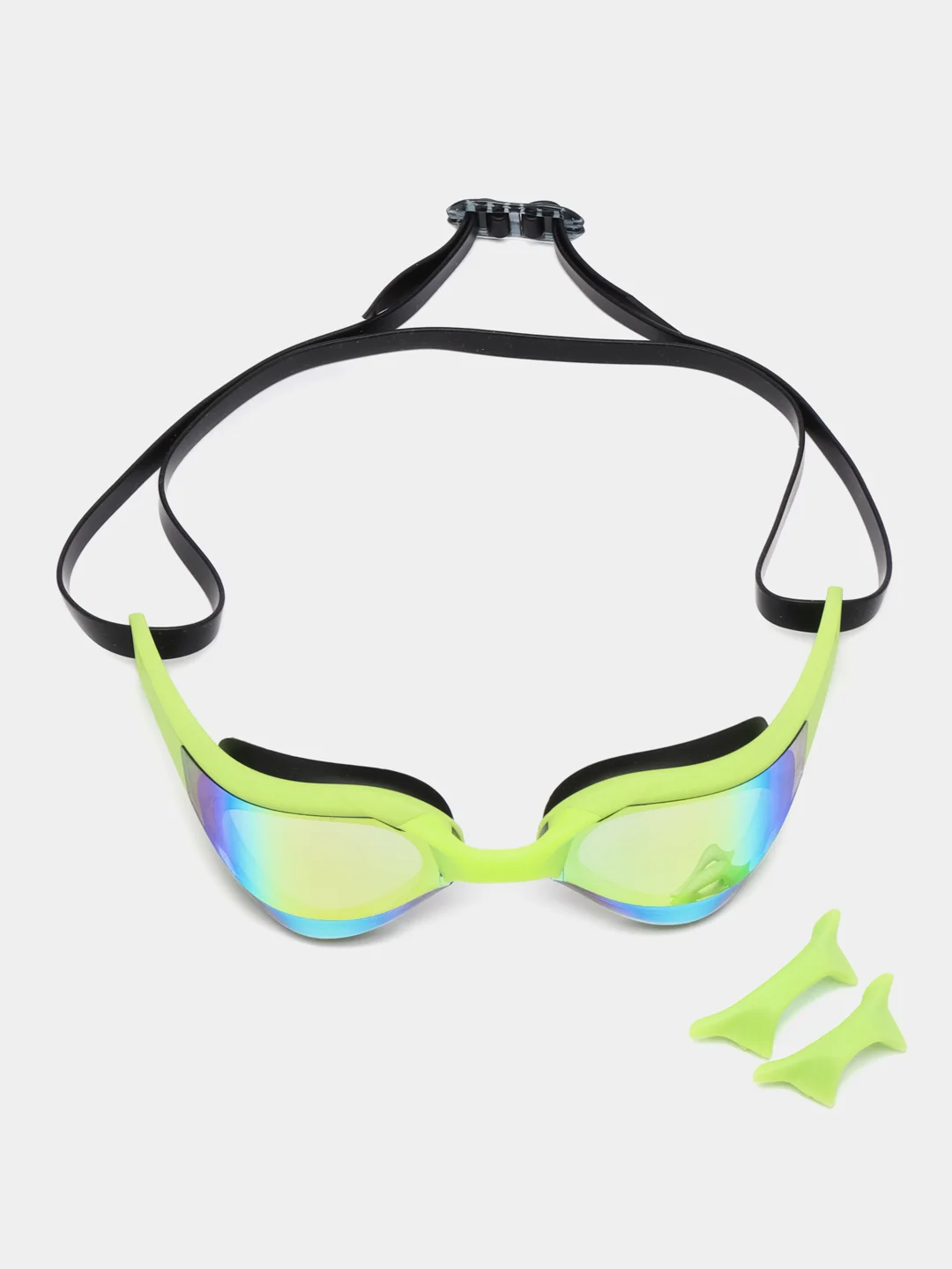 Лайм очки для плавания / Профессиональные стартовые спортивные очки unisex 6 цветов