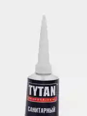 Белый герметик силиконовый санитарный для ванны и кухни Tytan 85 мл