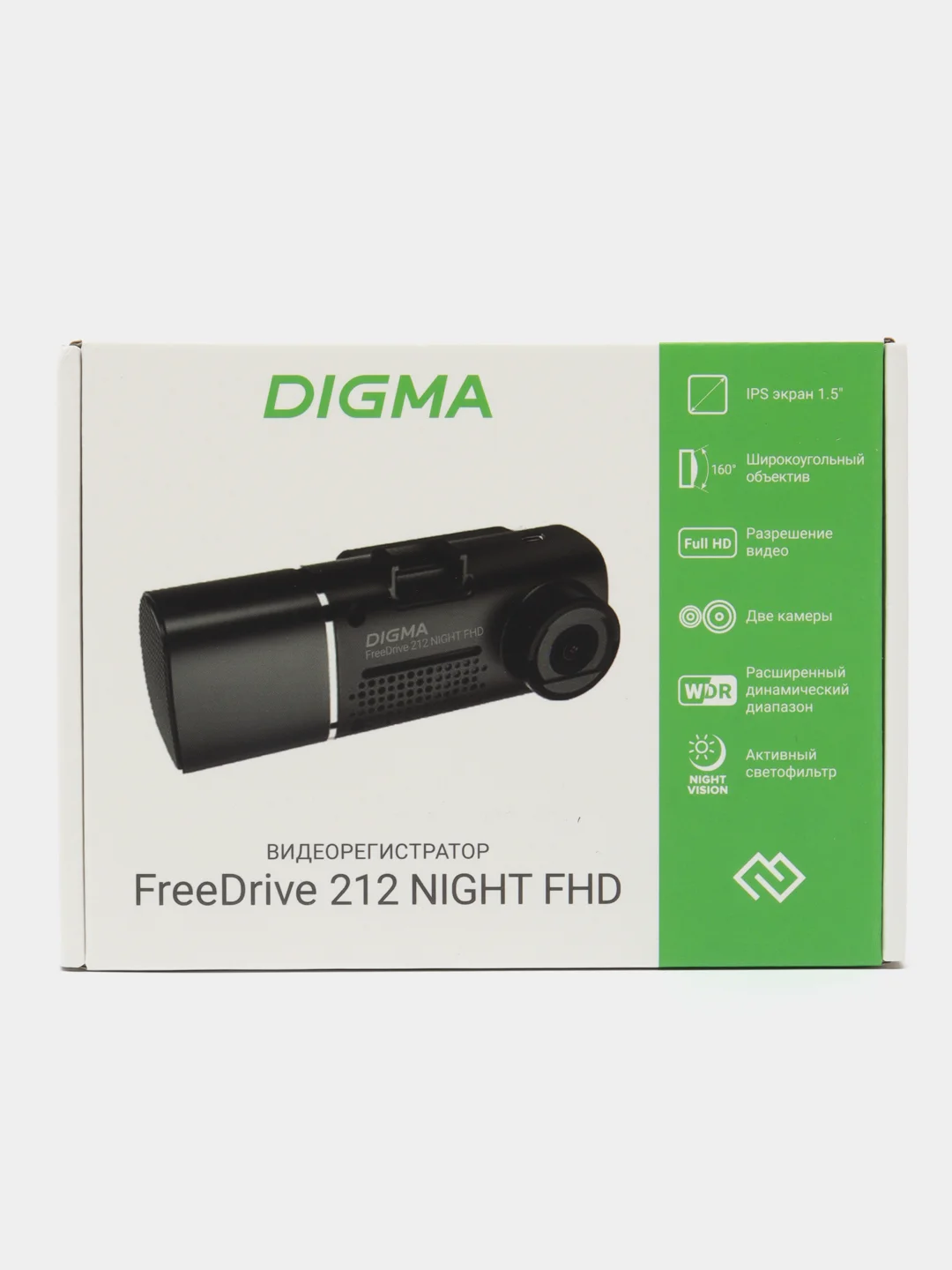 Видеорегистратор Digma FreeDrive 212 NIGHT FHD, черный