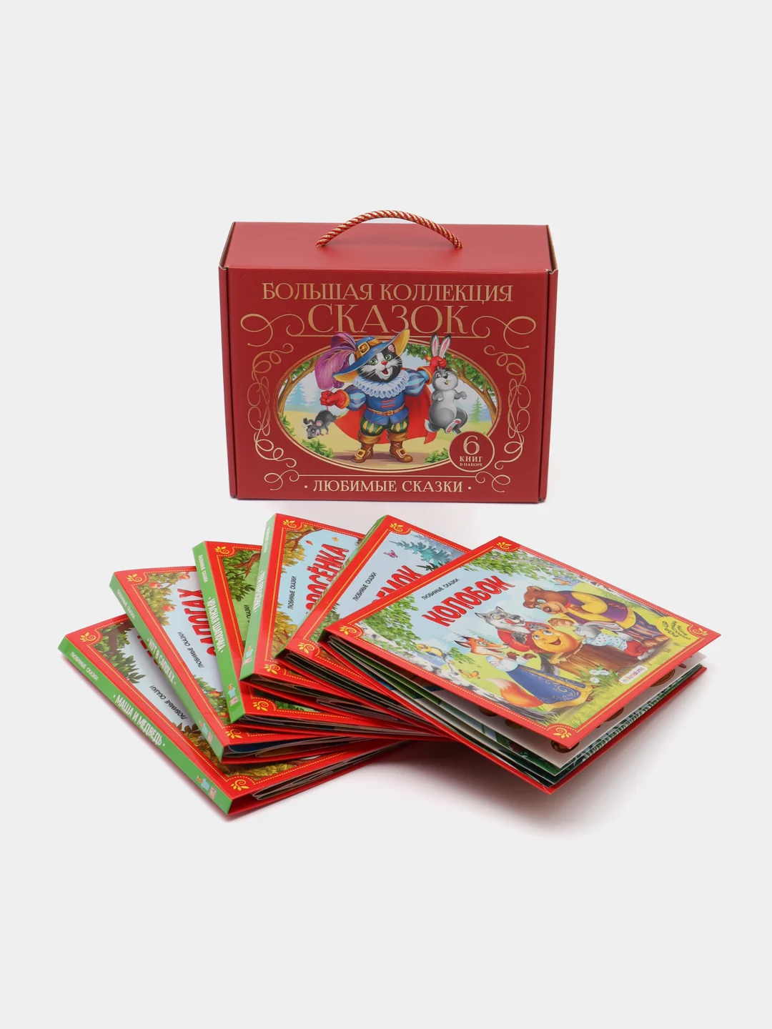 Набор сказок из 6 книг-панорамок Книжки для детей подарок