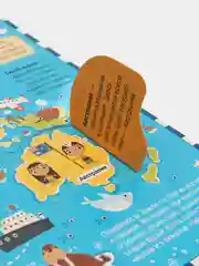 Атлас мира для детей, детская энциклопедия, книжка с окошками