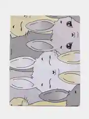 Постельное белье детское 1.5 спальное Поплин ivSubelIa "Ушастики-желтые", 50x70