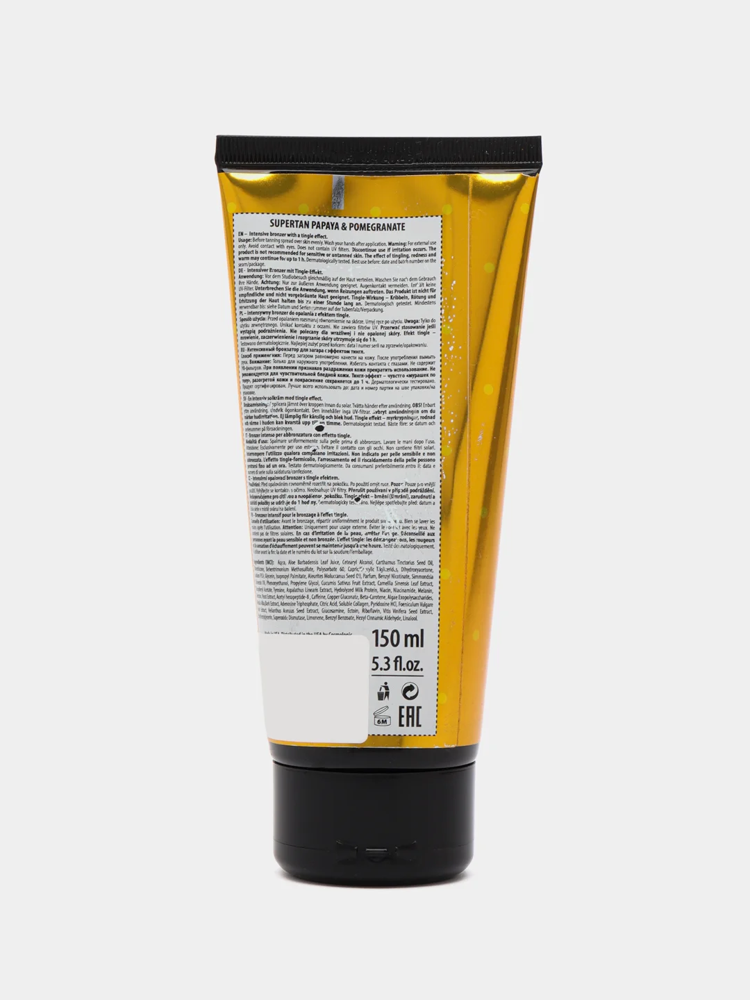 Super Tan Papaya Pomegranate крем для загара горячий ТИНГЛ, 150 мл