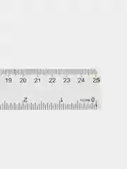 Линейка 25 см, прозрачная школьная