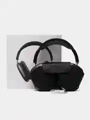 Черный наушники беспроводные Pods Max с чехлом, с Bluetooth, микрофоном, анимация