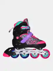 Розовый роликовые коньки раздвижные Alpha Caprice, 34-41 р-р
