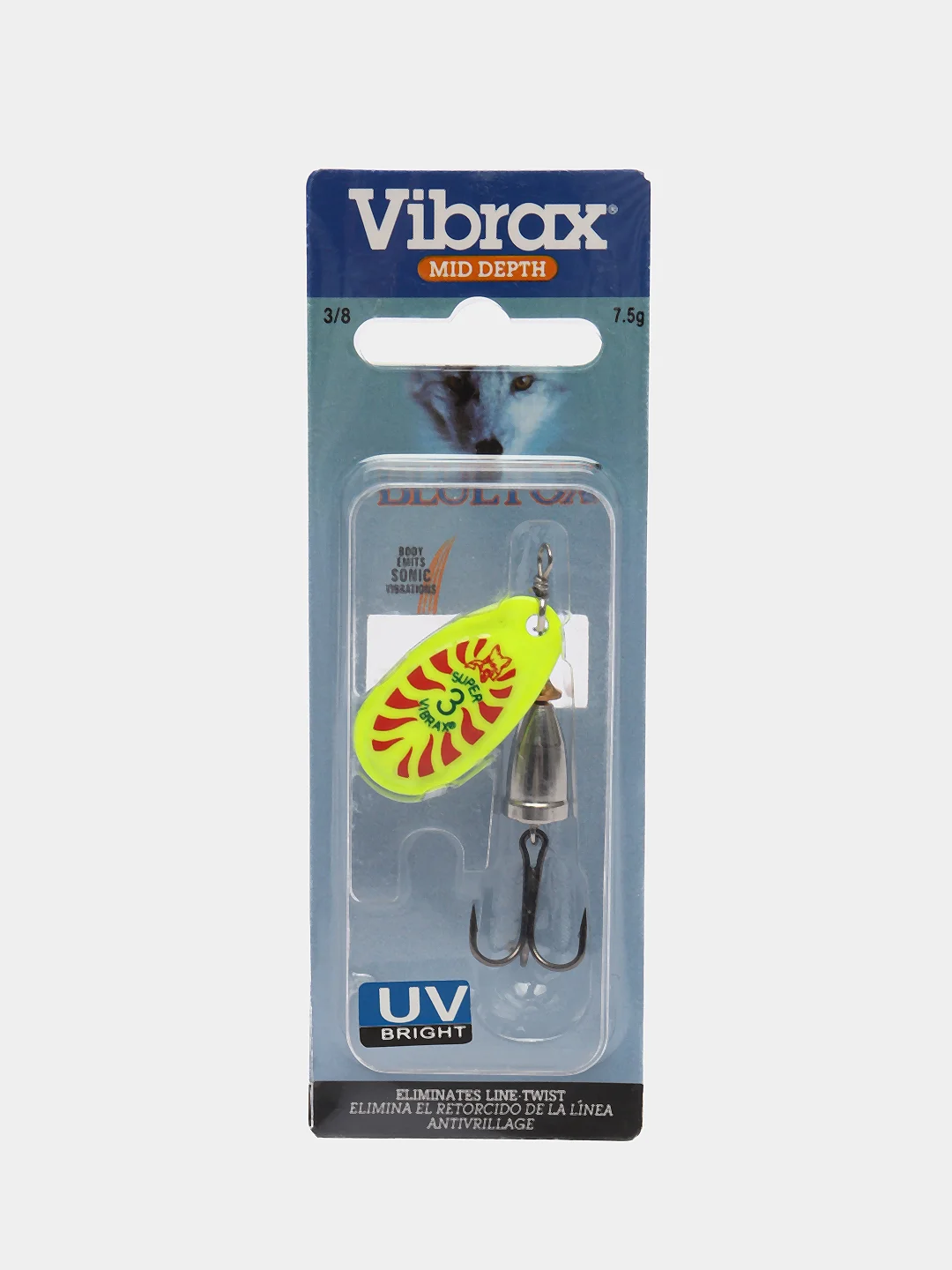 Желтый блесна Blue Fox Super Vibrax рыболовная Вертушка летняя, пуля, лепесток Aglia, летняя