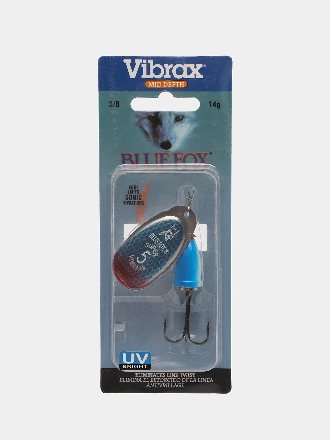 Индиго блесна Blue Fox Super Vibrax рыболовная Вертушка летняя, пуля, лепесток Aglia, летняя