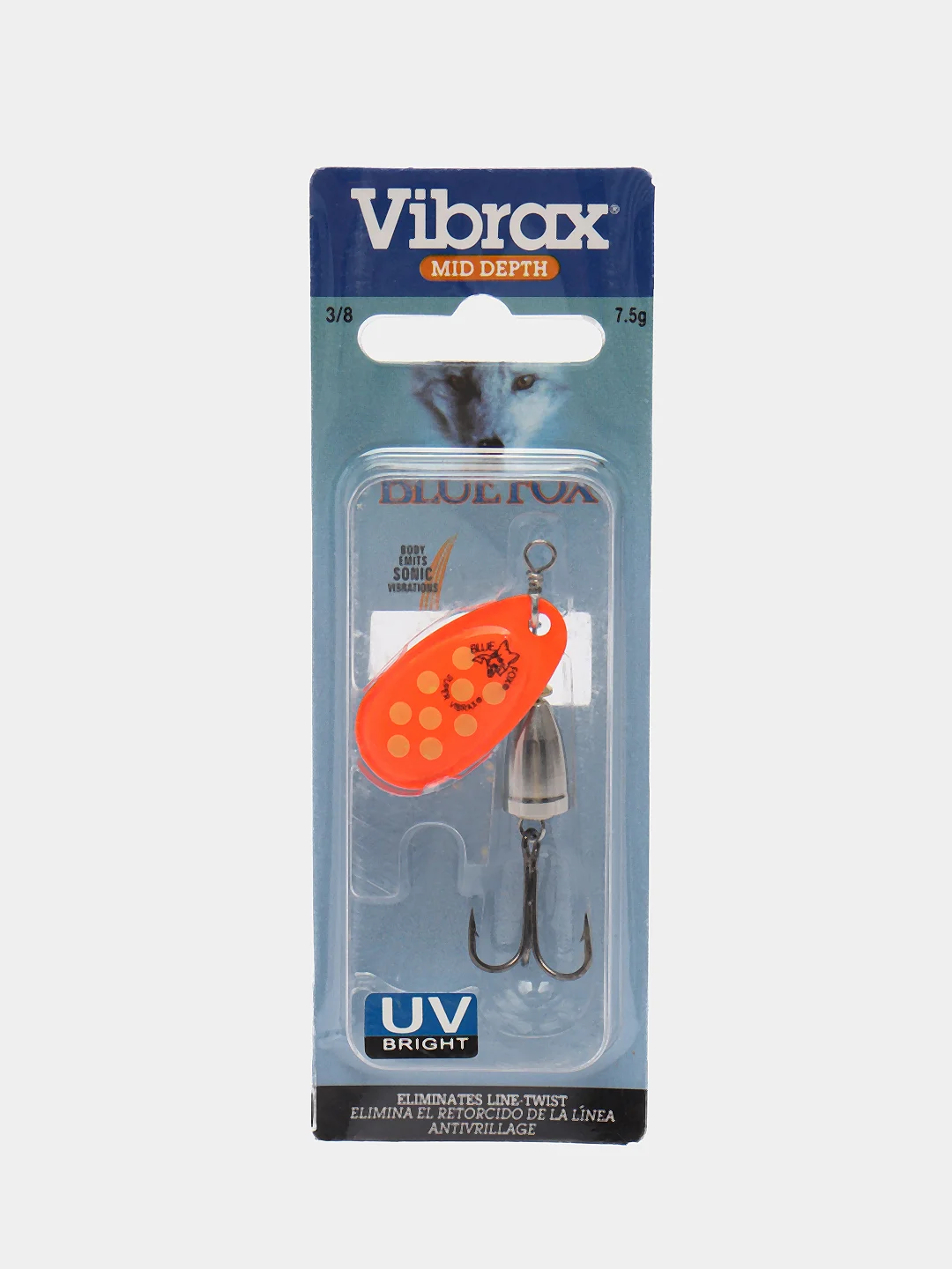 Красный блесна Blue Fox Super Vibrax рыболовная Вертушка летняя, пуля, лепесток Aglia, летняя