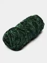 Зеленый пряжа плюшевая, велюровая