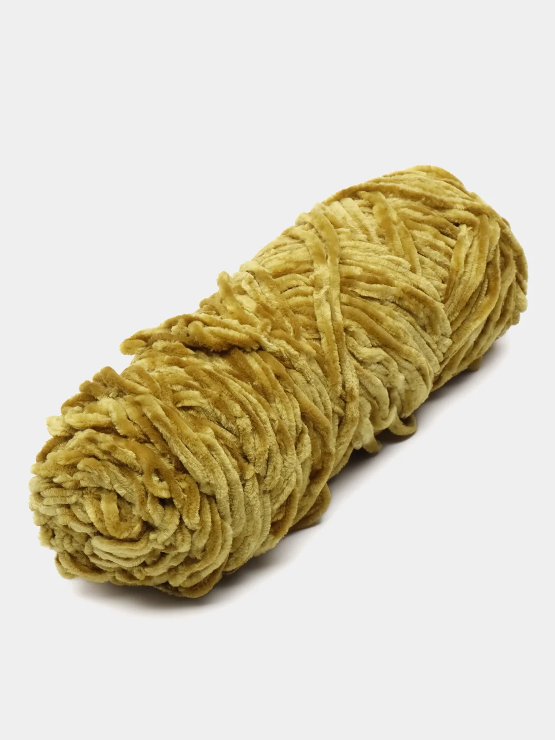 Оливковый пряжа плюшевая, велюровая