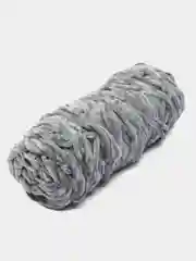 Серебряный пряжа плюшевая, велюровая