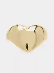 Золотой кольцо "Love" в виде сердца