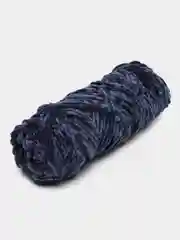 Синий меланж пряжа плюшевая, велюровая