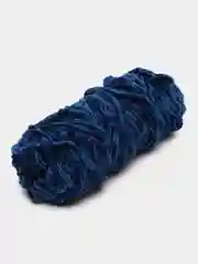 Синий пряжа плюшевая, велюровая