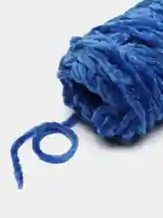 Лазурный пряжа плюшевая, велюровая