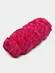 Фуксия пряжа плюшевая, велюровая
