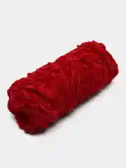 Вишнёвый пряжа плюшевая, велюровая