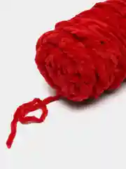 Красный пряжа плюшевая, велюровая