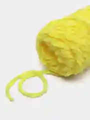 Желтый пряжа плюшевая, велюровая