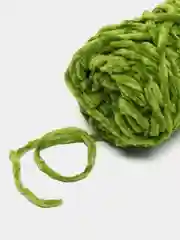 Лайм пряжа плюшевая, велюровая