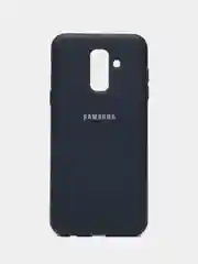 Синий меланж чехол Soft-touch для Samsung A6+ / A6 Plus