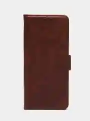 Коричневый чехол-книжка для Tecno Spark 20 Pro+ (Техно Спарк 20 Про+) с боковым магнитом