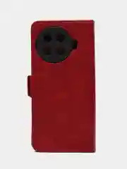 Красный чехол-книжка для Tecno Spark 20 Pro+ (Техно Спарк 20 Про+) с боковым магнитом