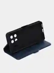 Синий чехол-книжка для Tecno Spark 20 Pro+ (Техно Спарк 20 Про+) с боковым магнитом