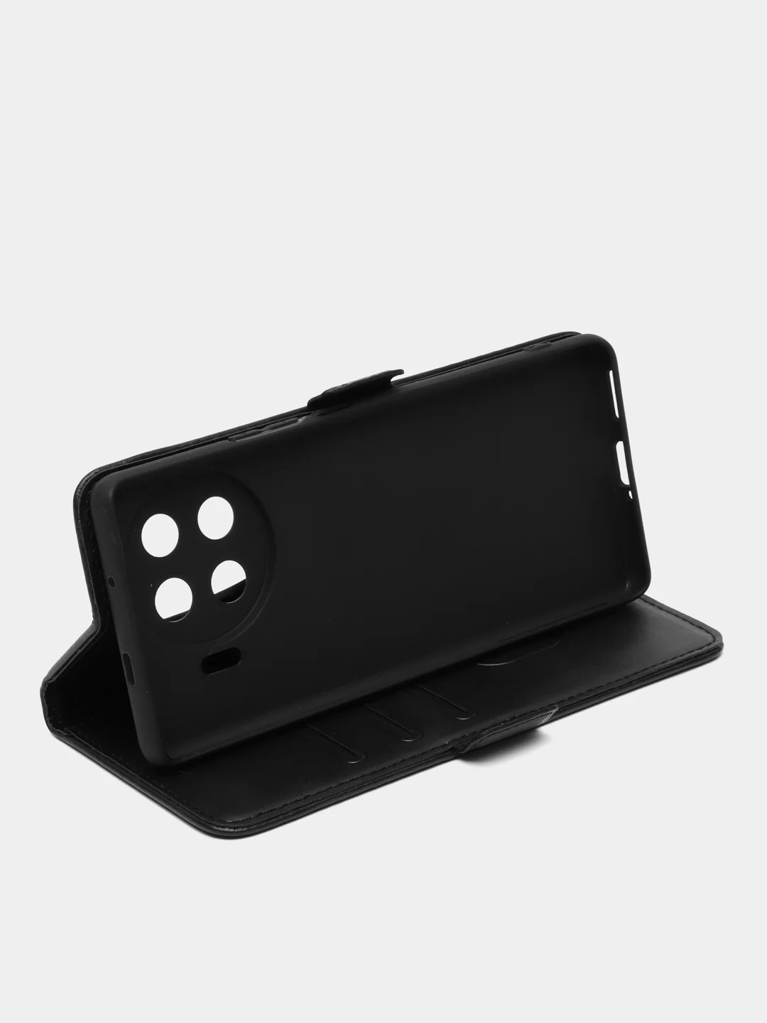Черный чехол-книжка для Tecno Spark 20 Pro+ (Техно Спарк 20 Про+) с боковым магнитом