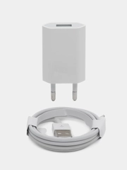 Комплект зарядного устройство для iPhone 5V-1A, совместимость с Apple