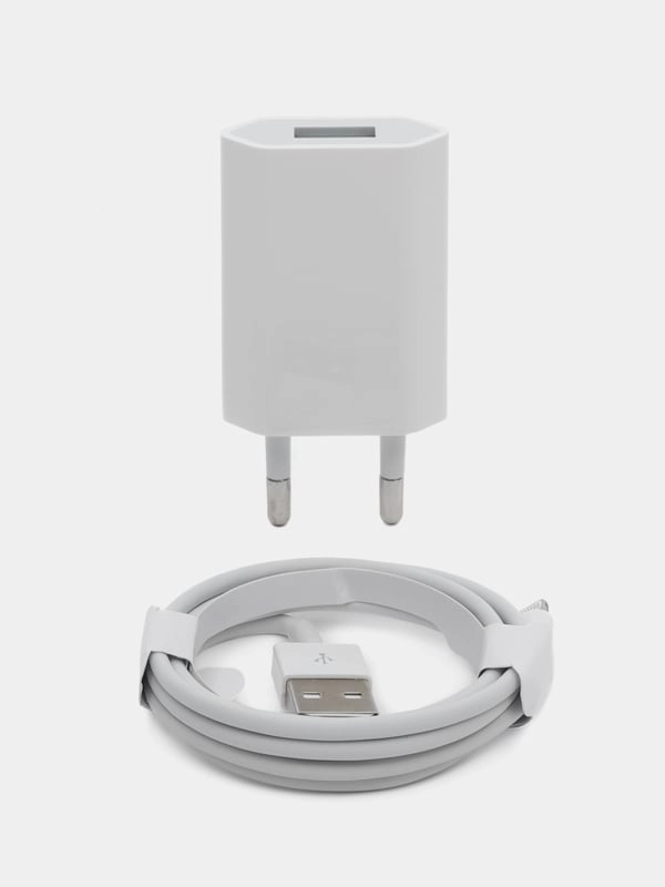 Комплект зарядного устройство для iPhone 5V-1A, совместимость с Apple