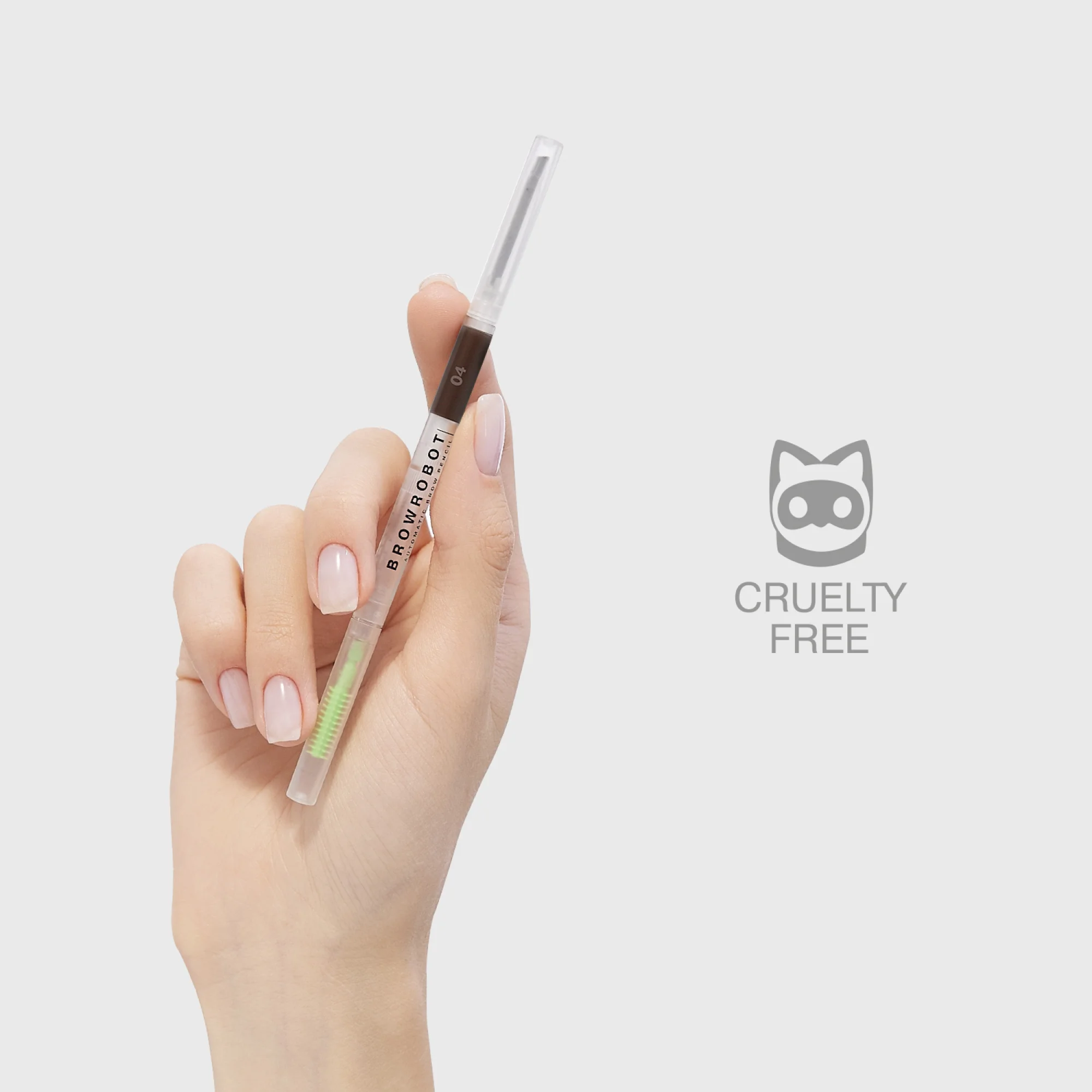 Карандаш для бровей Influence Beauty Brow Robot автоматический, 0,1 г, 04