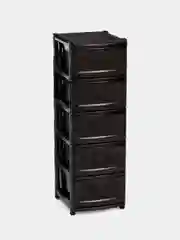 Комод для хранения, 5 ящиков, пластик, 480х380х1200 мм
