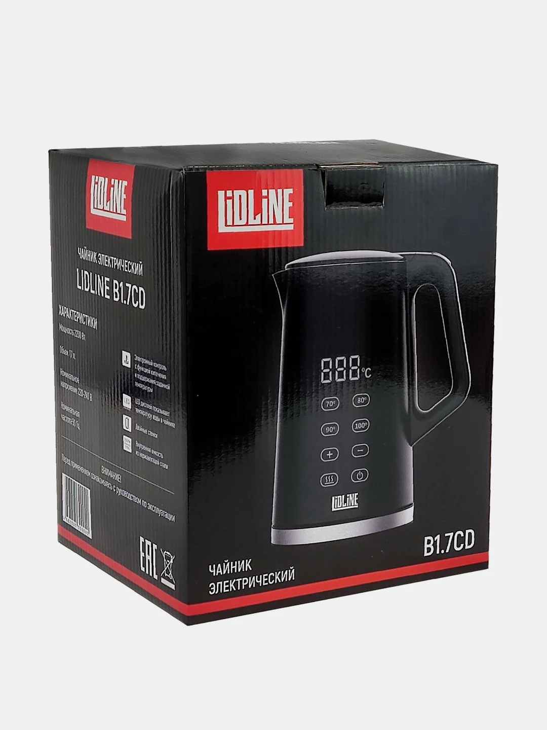 Чайник LIDLINE B1.7CD черный
