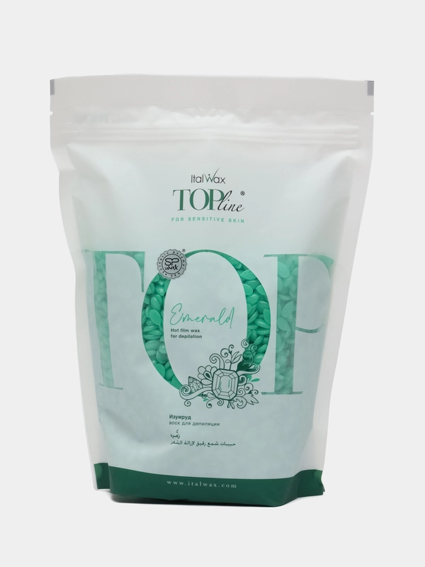 Воск для депиляции Italwax Top Line Изумруд, в гранулах