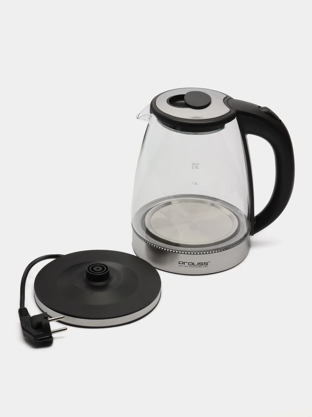 Электрический чайник PROLISS PRO-5672, с подсветкой, стеклянный