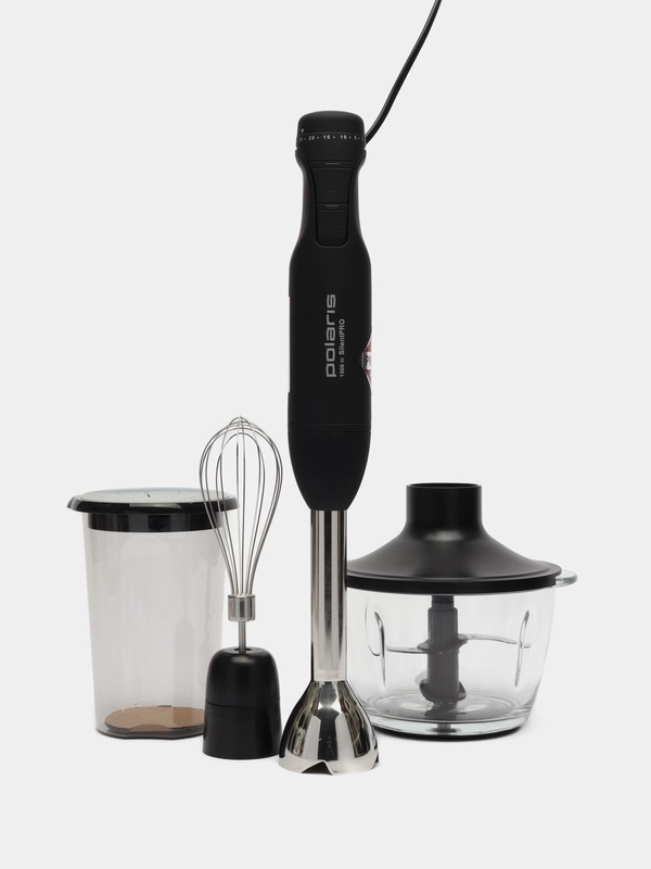 Погружной блендер Polaris PHB 1510GL Silent, Черный