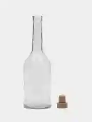 Бутылка из прозрачного стекла "Наполеон" с крышкой / 0,5 л / Для / 1 шт, 5 шт, 15 шт
