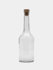 Бутылка из прозрачного стекла "Наполеон" с крышкой / 0,5 л / Для / 1 шт, 5 шт, 15 шт