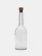 Бутылка из прозрачного стекла "Наполеон" с крышкой / 0,5 л / Для / 1 шт, 5 шт, 15 шт