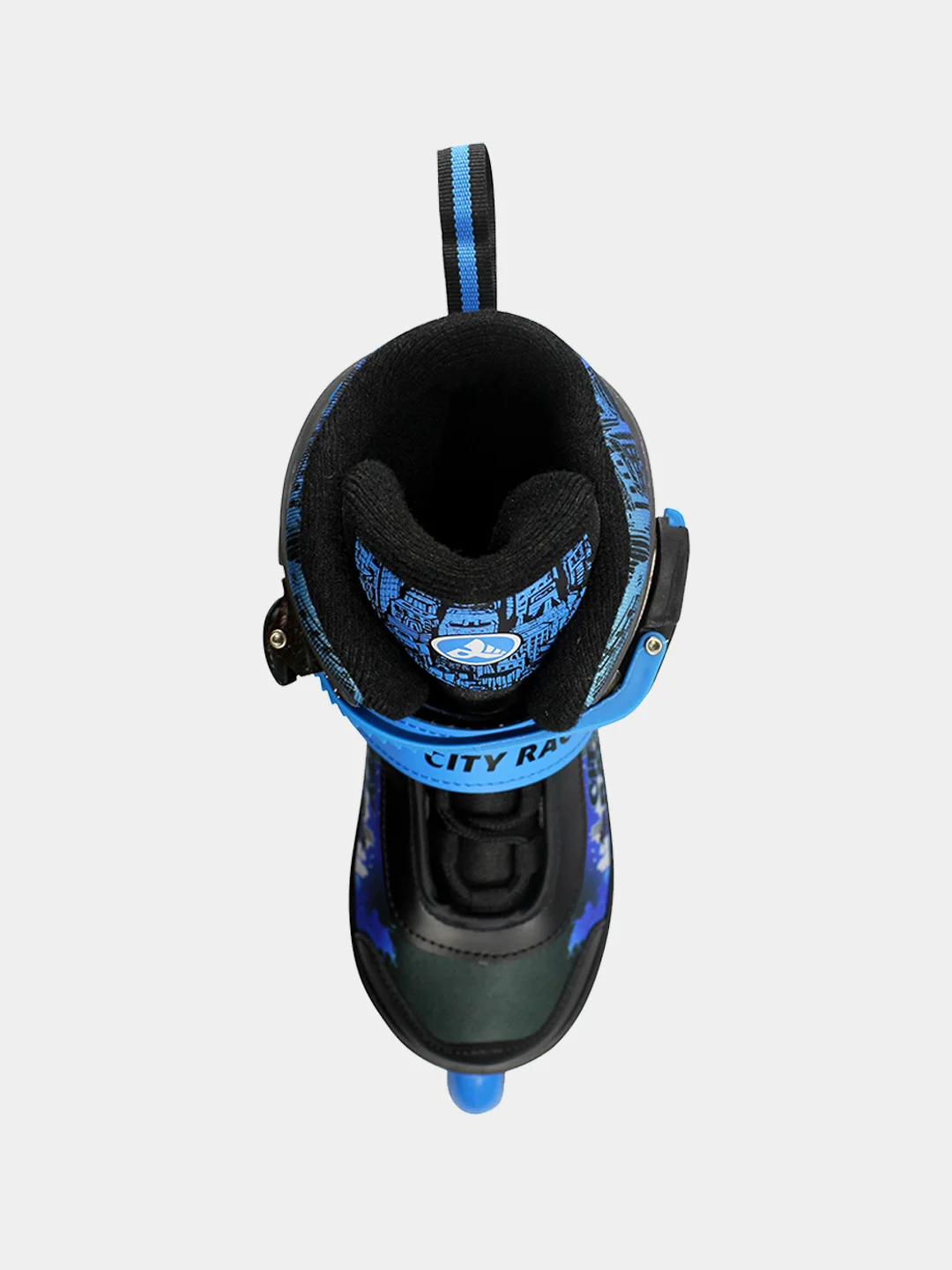 Синий роликовые коньки City Racer раздвижные, 33-40 р-р