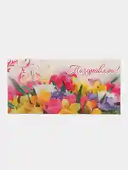 Серый металлик конверт- открытка подарочный для денег